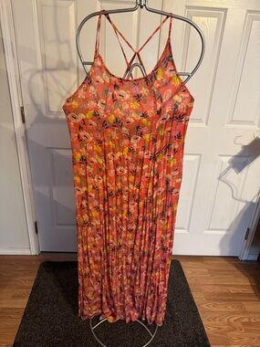 Rip Curl Coral Floral Maxi Dress